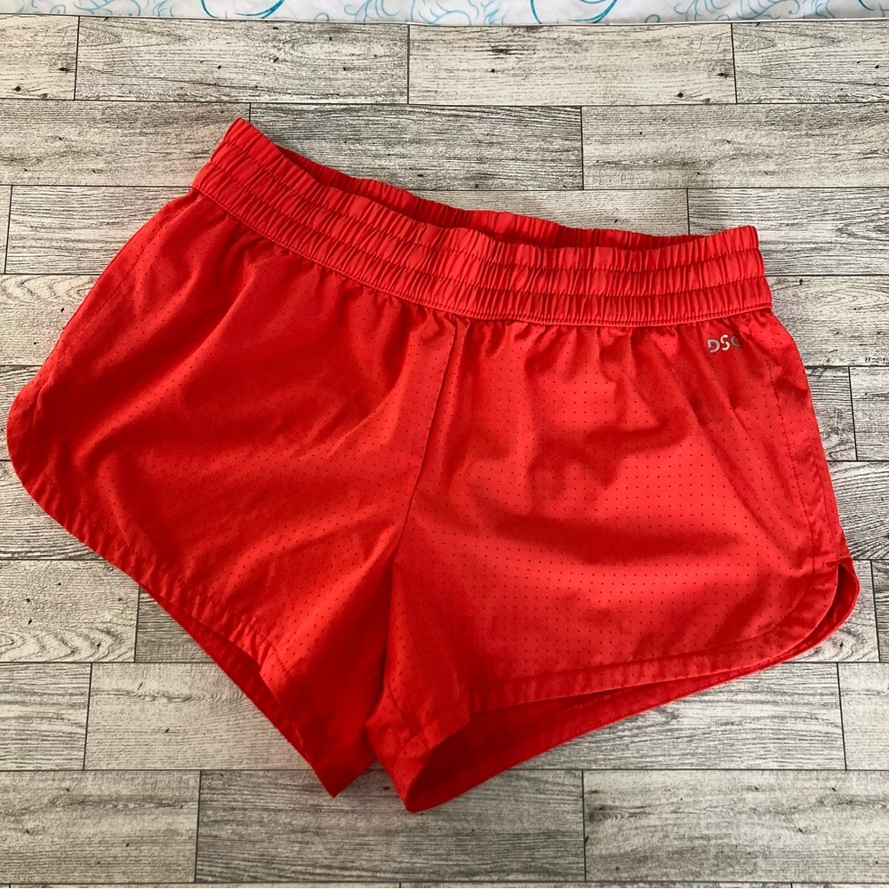 DSG Women's Vibrant Red Orange  Athletic Shorts
